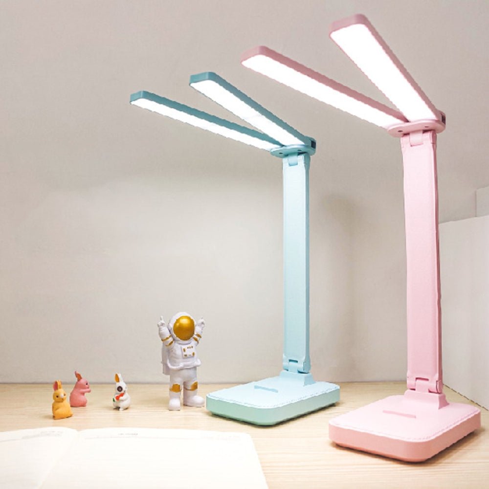 LED Desk Lamp 3 Levels Dimmable Touch Night Light Foldable Table Lamp - Chic Cart