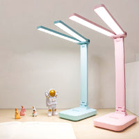 LED Desk Lamp 3 Levels Dimmable Touch Night Light Foldable Table Lamp - Chic Cart