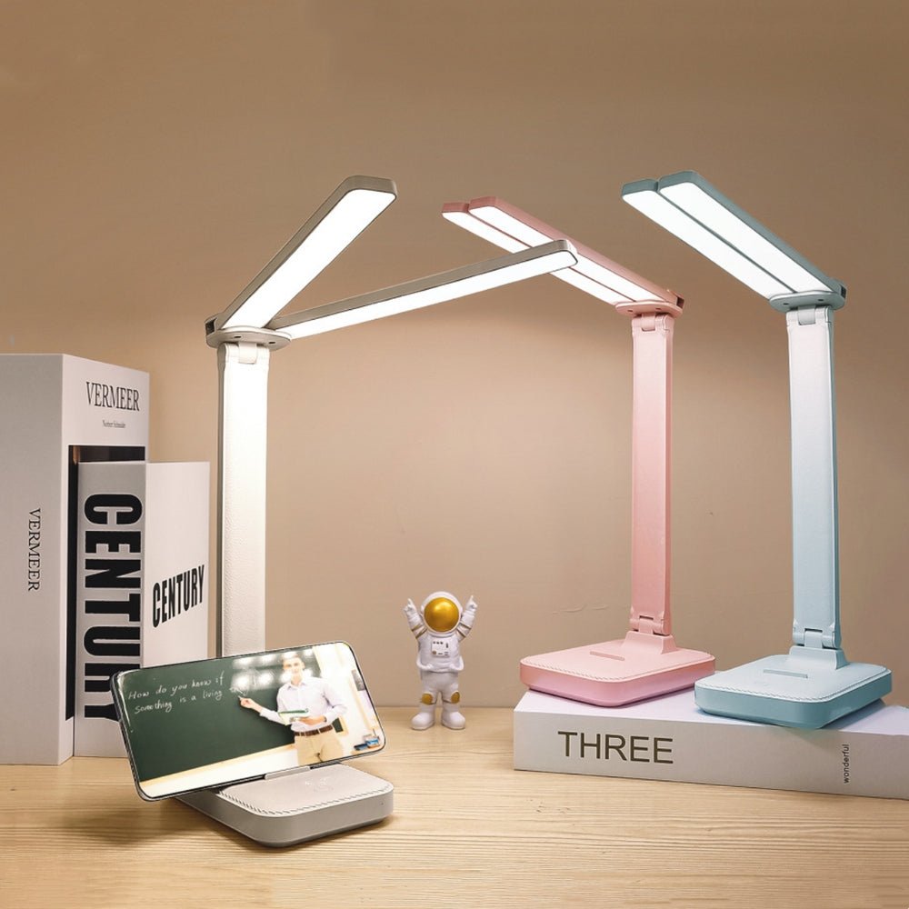 LED Desk Lamp 3 Levels Dimmable Touch Night Light Foldable Table Lamp - Chic Cart