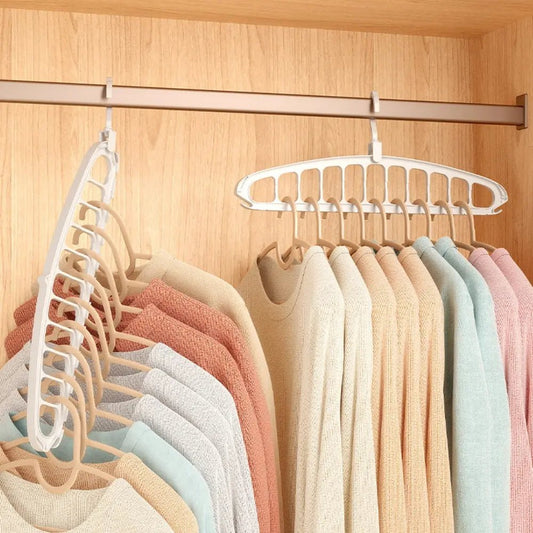 Rotating Folding Clothes Hanger Closet Organizer Storage Hangers - Chic Cart