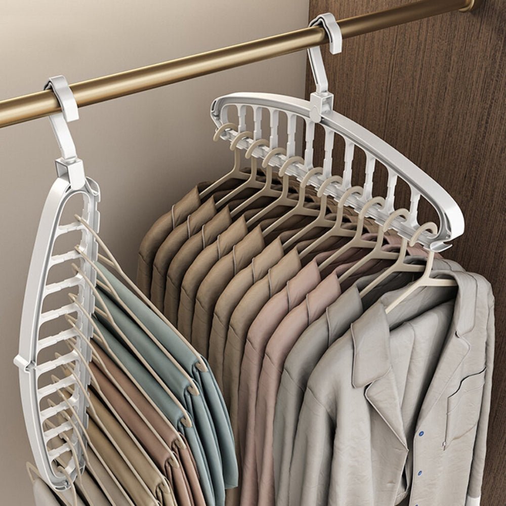 Rotating Folding Clothes Hanger Closet Organizer Storage Hangers - Chic Cart