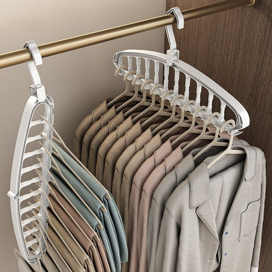 Rotating Folding Clothes Hanger Closet Organizer Storage Hangers - Chic Cart