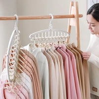 Rotating Folding Clothes Hanger Closet Organizer Storage Hangers - Chic Cart