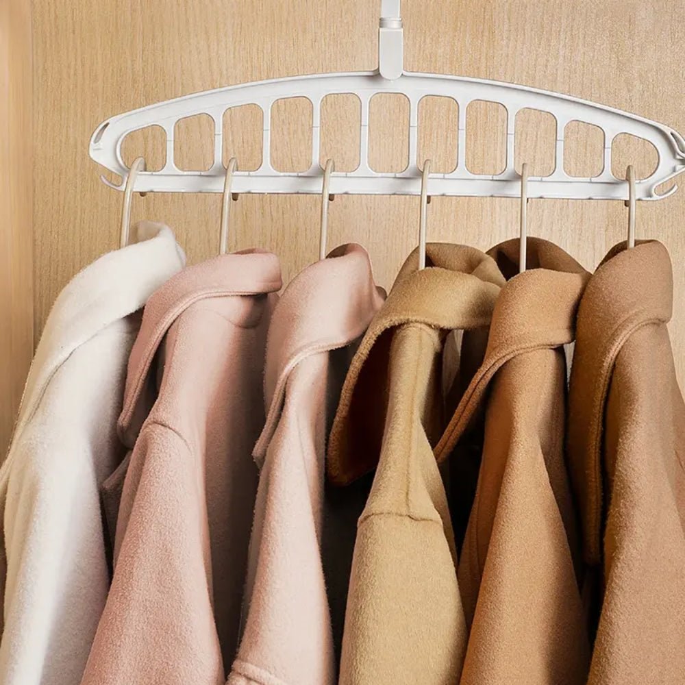 Rotating Folding Clothes Hanger Closet Organizer Storage Hangers - Chic Cart