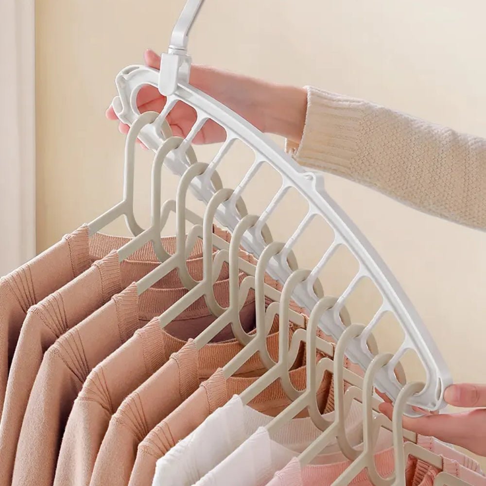Rotating Folding Clothes Hanger Closet Organizer Storage Hangers - Chic Cart