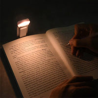 Portable USB Rechargeable Clip on Book Light with Timer - Chic Cart