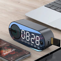 RGB Bluetooth Speaker Alarm Clock with TWS and Large Display - Chic Cart