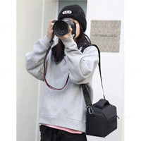 Camera Bag Case Canvas Compatible for Nikon Canon Sony DSLR/SLR Mirrorless Camera Camera Shoulder Messenger Bag for Men/Women - Chic Cart