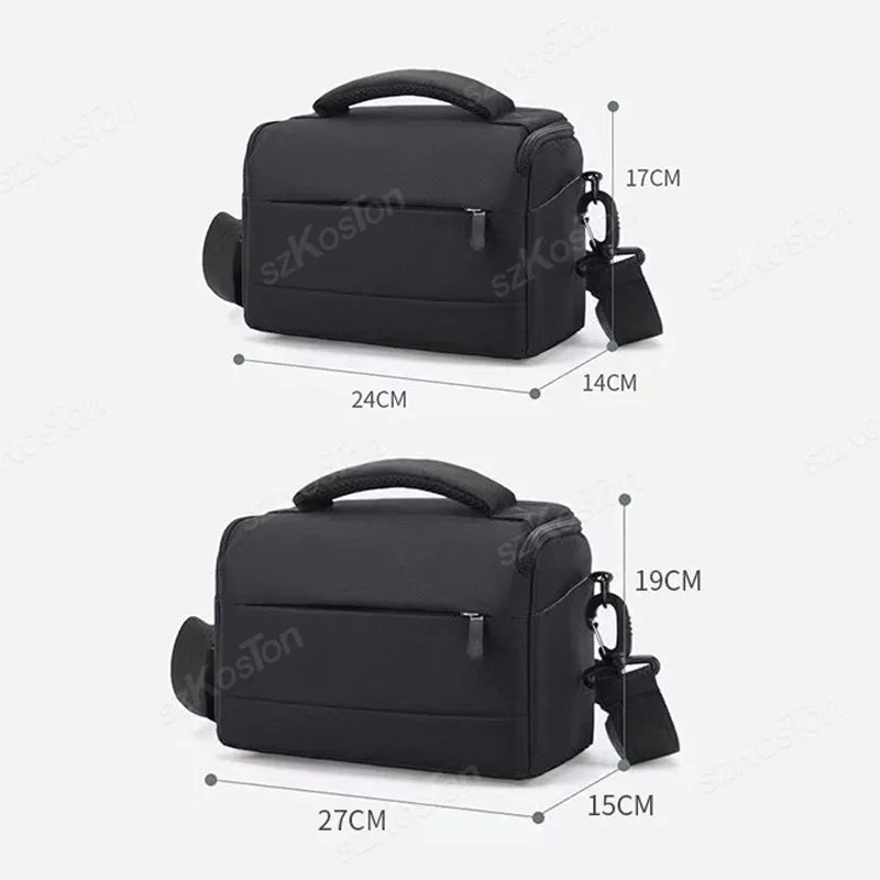 Camera Bag Case Canvas Compatible for Nikon Canon Sony DSLR/SLR Mirrorless Camera Camera Shoulder Messenger Bag for Men/Women - Chic Cart