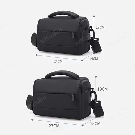 Camera Bag Case Canvas Compatible for Nikon Canon Sony DSLR/SLR Mirrorless Camera Camera Shoulder Messenger Bag for Men/Women - Chic Cart