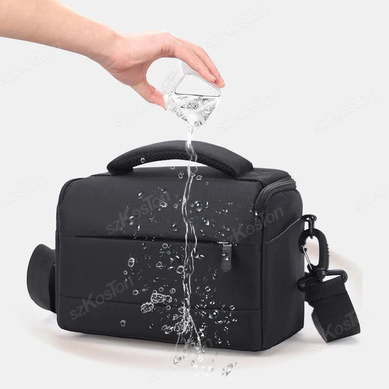 Camera Bag Case Canvas Compatible for Nikon Canon Sony DSLR/SLR Mirrorless Camera Camera Shoulder Messenger Bag for Men/Women - Chic Cart