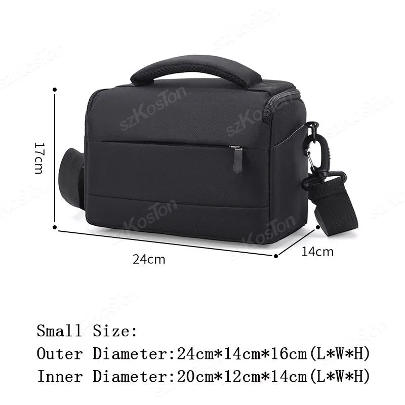 Camera Bag Case Canvas Compatible for Nikon Canon Sony DSLR/SLR Mirrorless Camera Camera Shoulder Messenger Bag for Men/Women - Chic Cart