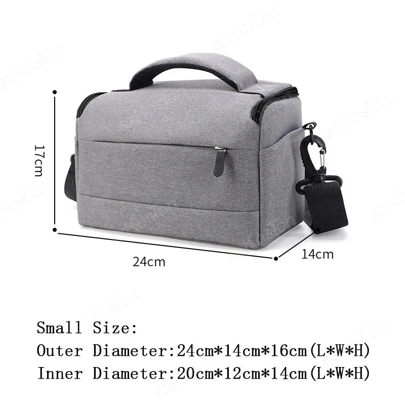 Camera Bag Case Canvas Compatible for Nikon Canon Sony DSLR/SLR Mirrorless Camera Camera Shoulder Messenger Bag for Men/Women - Chic Cart