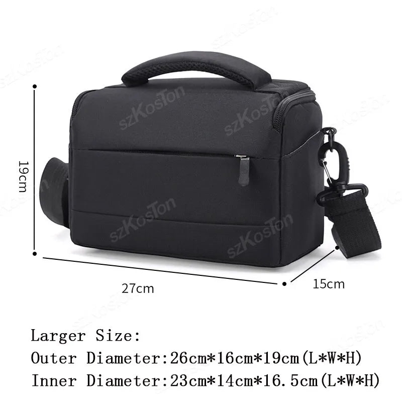 Camera Bag Case Canvas Compatible for Nikon Canon Sony DSLR/SLR Mirrorless Camera Camera Shoulder Messenger Bag for Men/Women - Chic Cart