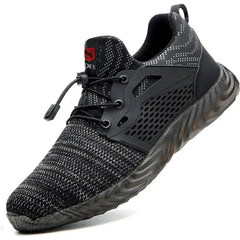 SUADEX Steel Toe Sneakers for Men Women Indestructible Work Shoes Lightweight Comfortable Safety Boots Shoes for Construction - Chic Cart
