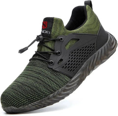 SUADEX Steel Toe Sneakers for Men Women Indestructible Work Shoes Lightweight Comfortable Safety Boots Shoes for Construction - Chic Cart