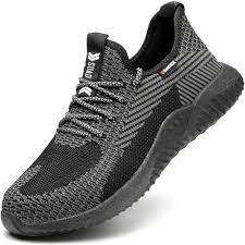 SUADEX Steel Toe Sneakers for Men Women Indestructible Work Shoes Lightweight Comfortable Safety Boots Shoes for Construction - Chic Cart 
