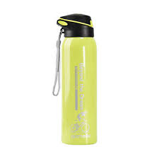 500ML Bicycle Water Bottle Vacuum Stainless Steel Cycling Water Bottle Double Walled Simple Thermo Mug Insulated With Straw