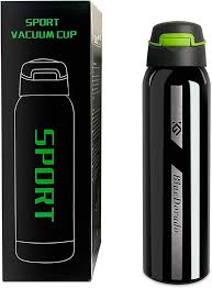 500ML Bicycle Water Bottle Vacuum Stainless Steel Cycling Water Bottle Double Walled Simple Thermo Mug Insulated With Straw