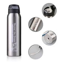 500ML Bicycle Water Bottle Vacuum Stainless Steel Cycling Water Bottle Double Walled Simple Thermo Mug Insulated With Straw