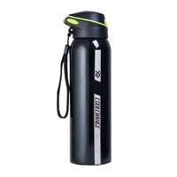 500ML Bicycle Water Bottle Vacuum Stainless Steel Cycling Water Bottle Double Walled Simple Thermo Mug Insulated With Straw