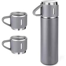 500ML 304 Stainless Steel Vacuum Insulated Bottle Gift Set Office Business Coffee Mug Stainless Steel Water Bottle with Straw