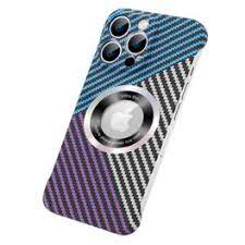 Luxury 3D Carbon Fiber Textured Plating Leather Phone Case For iPhone 16 15 14 13 Pro Max Plus Alloy Metal Lens Shockproof Cover - Chic Cart 