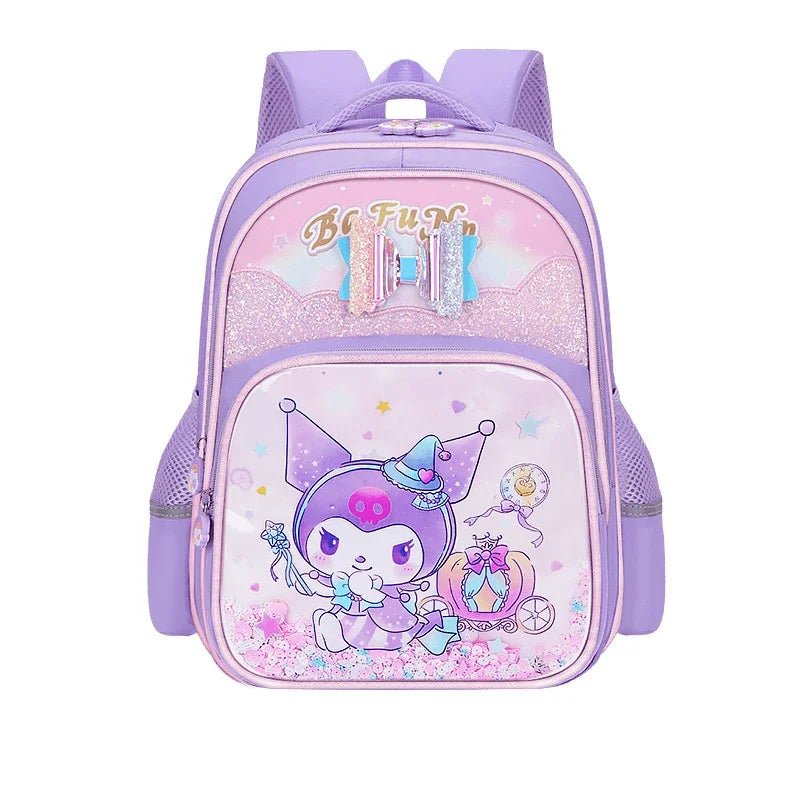 Kuromi Girls Anime Waterproof Backpack, Large Capacity & Durable Melody School Bag, Multiple Pockets, Travel Outdoor Casual Bag - Chic Cart