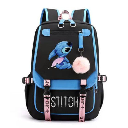 Sanrio Kuromi Mymelody Waterproof Backpack, Cute Cartoon Large Capacity School Bag, Fashionable Casual Daypack, Multiple Pockets - Chic Cart 