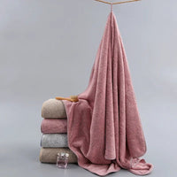 thick and big Bamboo Charcoal Coral Velvet Bath Towel For Adult Soft Absorbent Microfiber Fabric Towel Household Bathroom Towel - Chic Cart