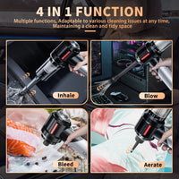CENRR 998000PA Car Vacuum Cleaner Strong Suction Powerful Handheld Wireless Vacuum Cleaner Mini Blower for Home Appliance - Chic Cart