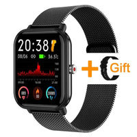 LIGE 2024 New Q9 Pro Smart Watch Body Temperature Monitor Music Control Sports Waterproof Smart Watch for Men Women Smartwatch - Chic Cart