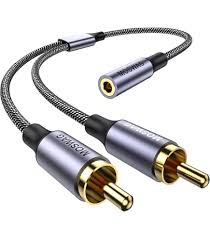 Vention RCA Cable 3.5mm to 2RCA Splitter RCA Jack 3.5 Cable RCA Audio Cable for Smartphone Amplifier Home Theater AUX Cable RCA - Chic Cart
