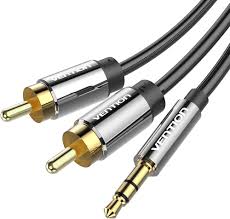 Vention RCA Cable 3.5mm to 2RCA Splitter RCA Jack 3.5 Cable RCA Audio Cable for Smartphone Amplifier Home Theater AUX Cable RCA - Chic Cart