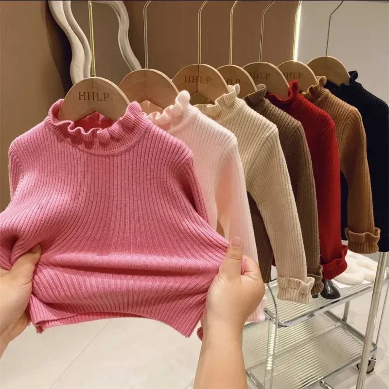 Toddler Knit Sweater Newborn Knitwear 0 - 7Y Autumn New Baby Boys Girls Clothes Baby Sweater Long Sleeve Cotton Baby Pullover Tops - Chic Cart