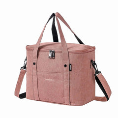 1pc Insulated Lunch Bag For Men/Women, Reusable Large Lunch Cooler Box Tote Shoulder Strap For Work Office Picnic Beach Travel F - Chic Cart