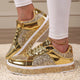 Fashion Breathable Lace - Up Casual Sneakers Women'S Leather Platform Casual Shoes Bright Top Fashion Low Top кроссовки женские - Chic Cart