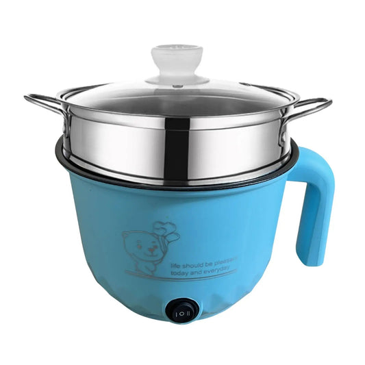 Electric Hot Pot Nonstick 1.8L Kitchen Cooking Appliances for Eggs Fry Ramen - Chic Cart