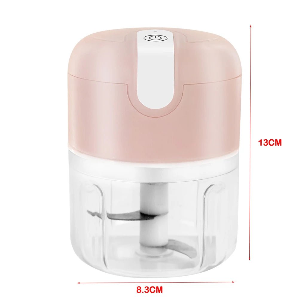 Mini Electric Mixers Kitchen Food Processor Garlic Chopper Vegetable Chili Chopper USB Home Masher Machine Kitchen Gadgets - Chic Cart
