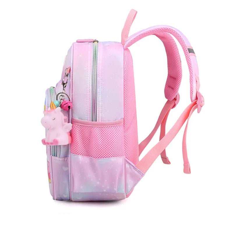 New Unicorn Backpack For Girls Cartoon Pink Princess School Bags Kids Satchels Kindergarten Bookbag Mochila Infantil Escolar - Chic Cart