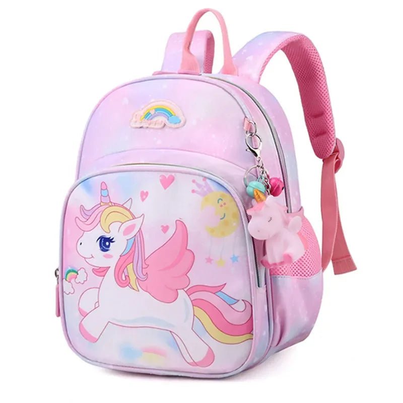 New Unicorn Backpack For Girls Cartoon Pink Princess School Bags Kids Satchels Kindergarten Bookbag Mochila Infantil Escolar - Chic Cart
