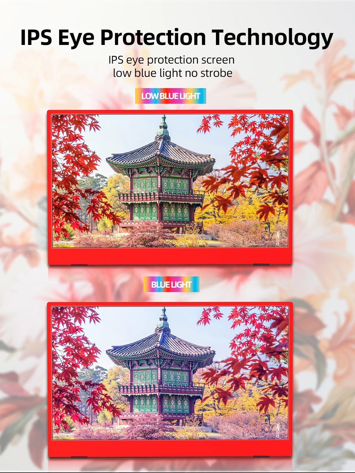 ZSUS 15.6 - Inch 1080P Portable Monitor 1920*1080 For Laptop XBox PS4/ 5 Switch Cell Phone PC Extension Mobile Mointor - Chic Cart