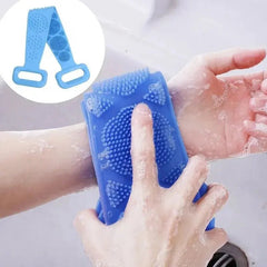 Body Sponge Silicone Brushes Bath Towels Scrubber Rubbing Back Peeling Massage Shower Belt Extended Skin Clean Brushes - Chic Cart