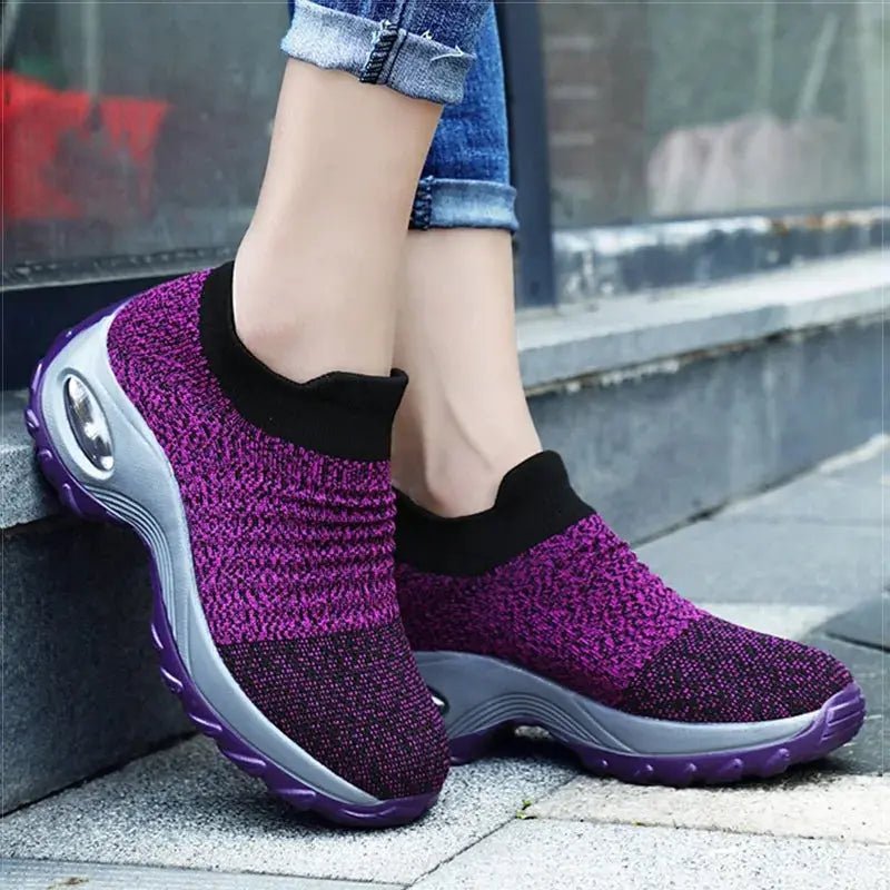 Hypersoft Sneakers Women 2024 Orthopedic Sneakers for Women Platform White Black Red Walking Shoes Women Women Casual Shoes - Chic Cart