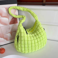 Women Cloud Hobo Bag Large Capacity Quilted Stylish Commuting Bags Solid Color Fashion Padded Sling Bag Puffer Shoulder Bags - Chic Cart