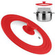 Multifunctional Tempered Glass Pot Lid Silicone Rim Cool Touch Handle Steam Dishwasher Safe Skillet Pan Cover Christmas Gift - Chic Cart 