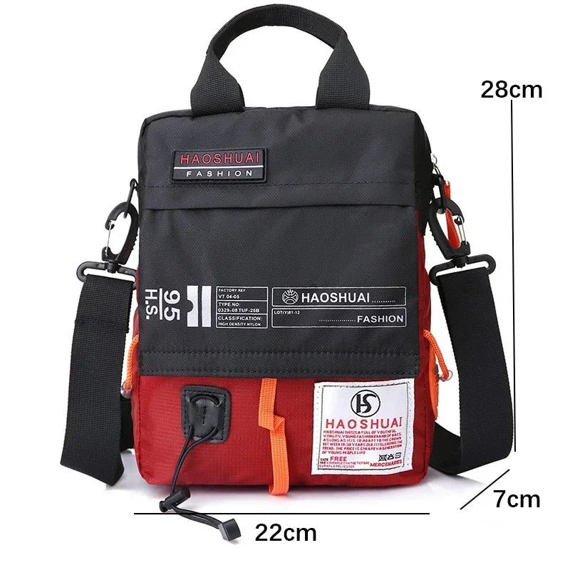 2025 New Shoulder Messenger Bag Casual Men's Bag Portable Briefcase Nylon Waterproof Outdoor Bag Man Messenger Bags Handbags - Chic Cart