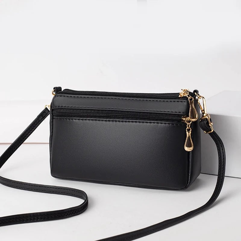PU Leather Crossbody Bags Zipper New Fashion Shoulder Bag for Women Large Capacity Tassel Thread Small Purse and Handbags - Chic Cart