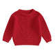 Cute Toddler Unisex Cable Knit Sweater Warm Cozy Round Neck Long Sleeve Pullover Jumper for Autumn Winter Season - Chic Cart