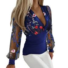 Women's Sexy Off Shoulder Top Autumn Slanted Collar Long Sleeved T Shirt Sequined Solid Color Party Blouse